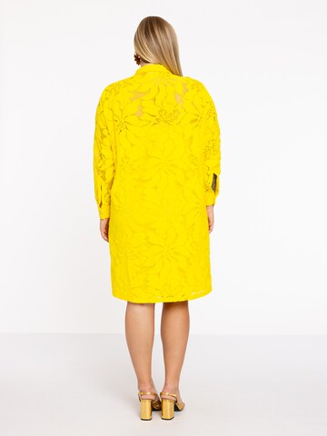 Robe-chemise ' Lace' Yoek en jaune