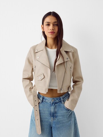 Bershka Tussenjas in Beige: voorkant