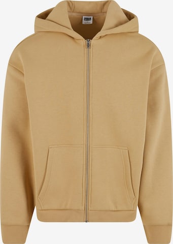 Veste de survêtement Urban Classics en beige : devant