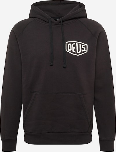DEUS EX MACHINA Sweatshirt 'Milano Address' in schwarz / weiß, Produktansicht