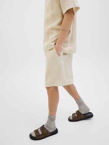 JACK & JONES Wide leg Chino 'JPSTBill JJLawrence' in Grijs