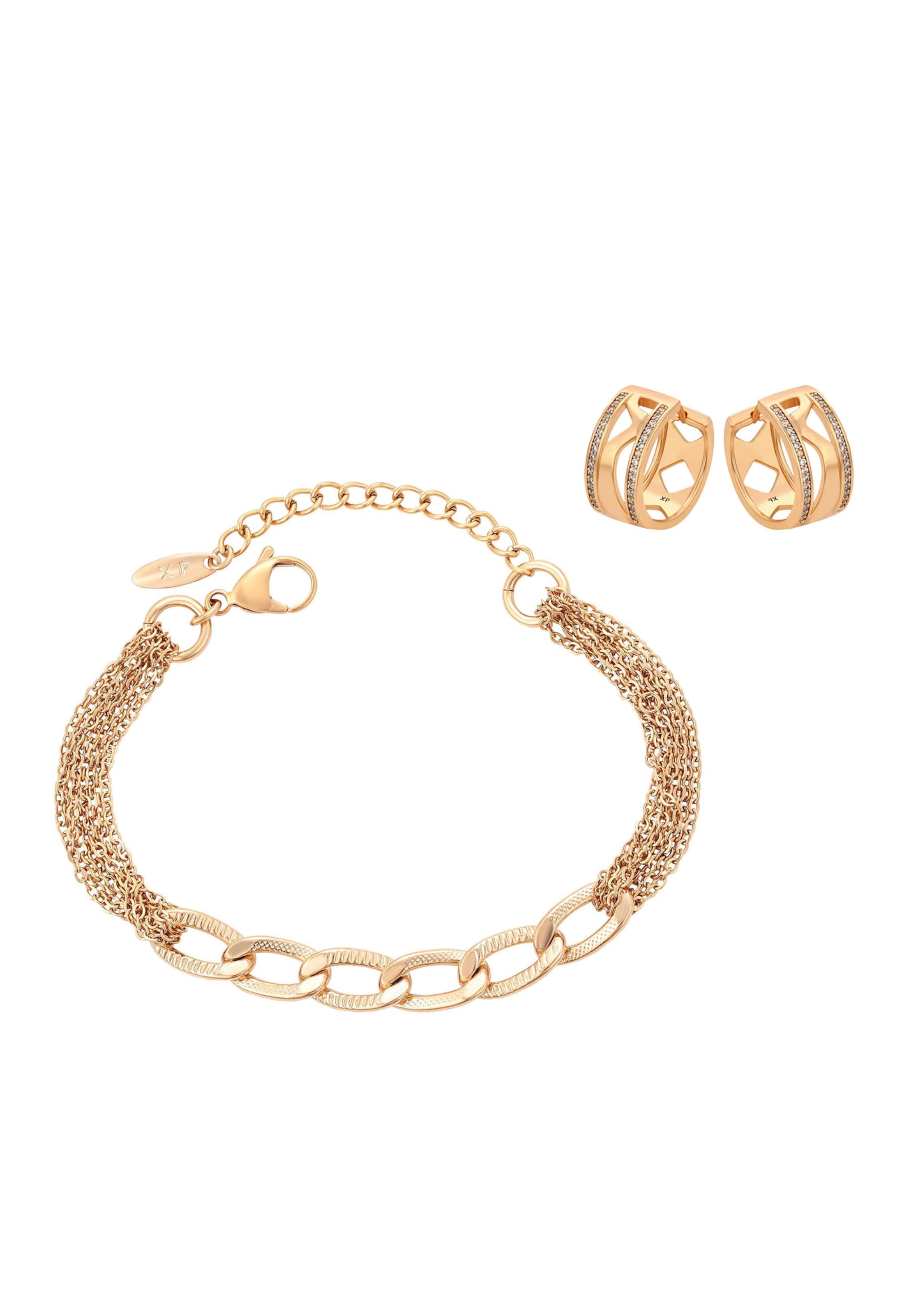 faina - Conjunto de joyería en oro: frente