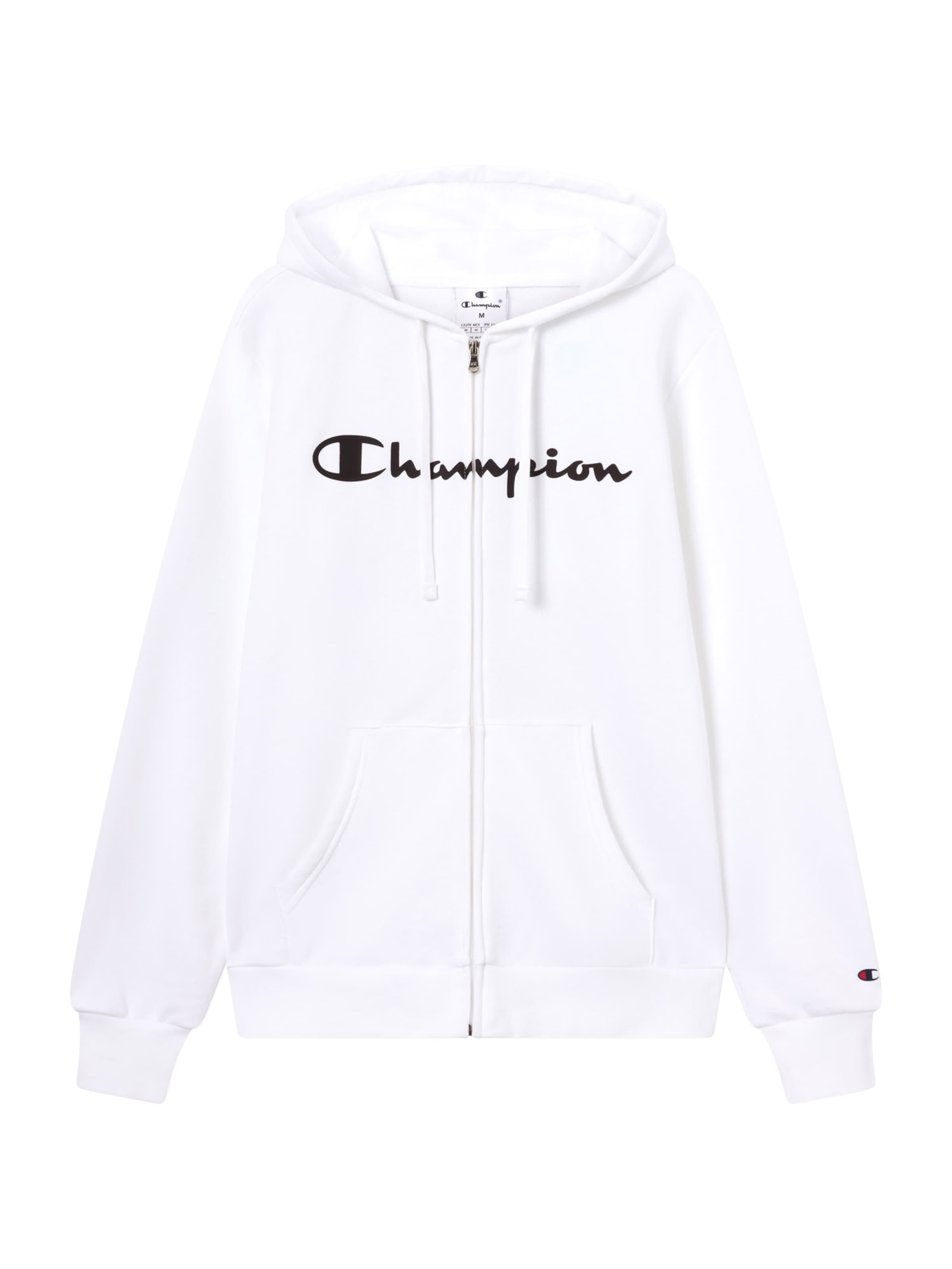 Giacca di felpa di Champion Authentic Athletic Apparel in bianco: frontale