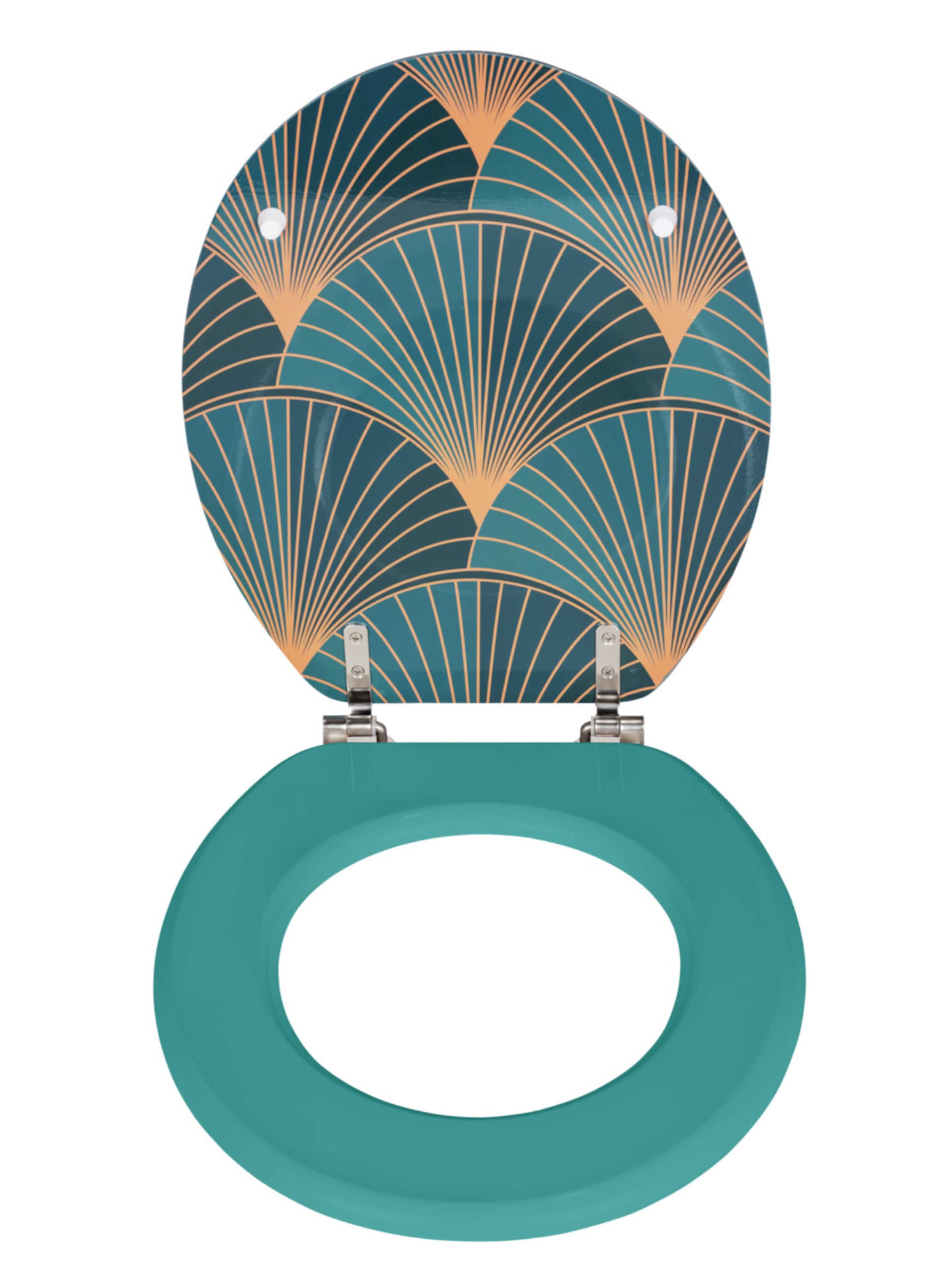 Wenko WC-Sitz 'Pioppo' in Grün: Vorderseite