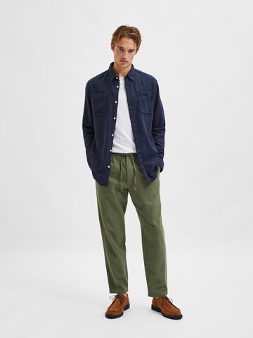 SELECTED HOMME Regular Pants 'Newton' in Green