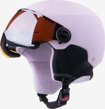 Alpina Skihelm 'Zupo Visor' in Pink