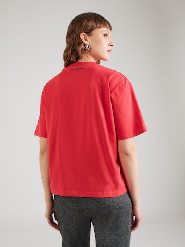 Karl Lagerfeld Μπλουζάκι σε κόκκινο: πίσω