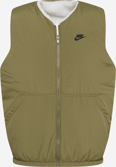 Nike Sportswear Bodywarmer in de kleur Olijfgroen / Wit, Productweergave