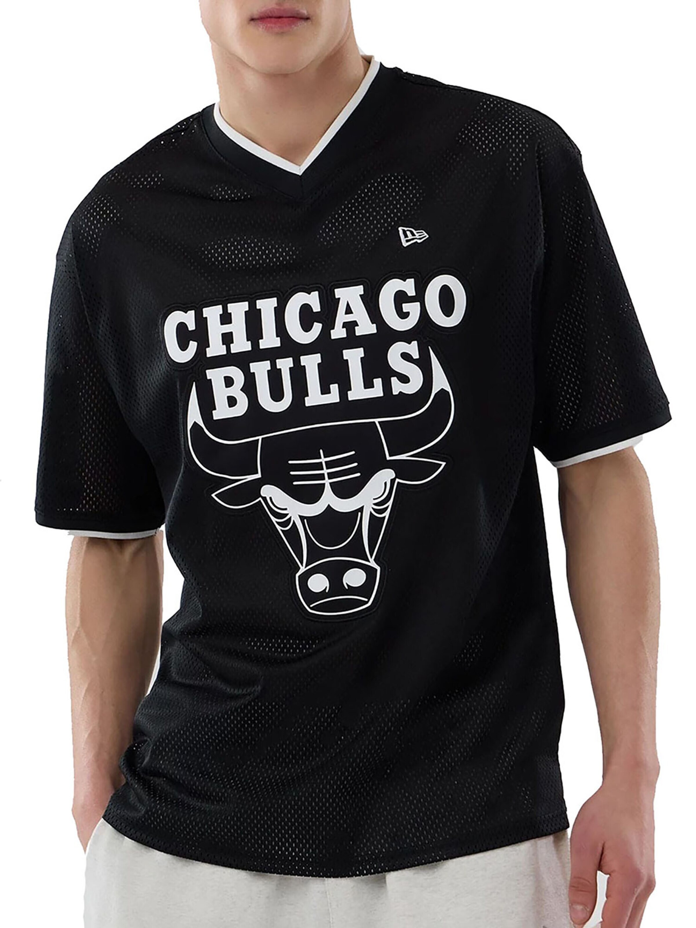 NEW ERA Shirt 'NBA Chicago Bulls'‌‌‌‌ in Schwarz