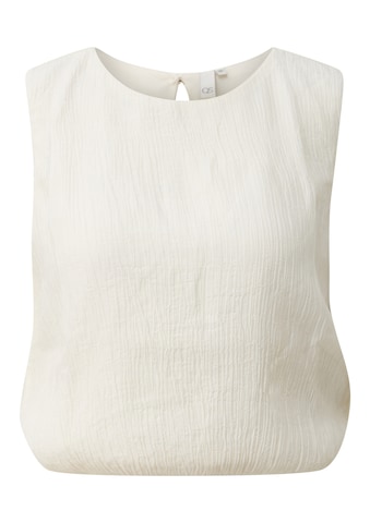 QS Blouse in Wit: voorkant