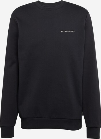 Sweat-shirt Lyle & Scott en noir : devant