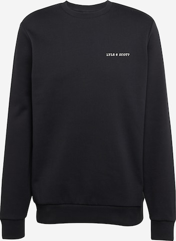 Lyle & ScottSweater majica - crna boja: prednji dio