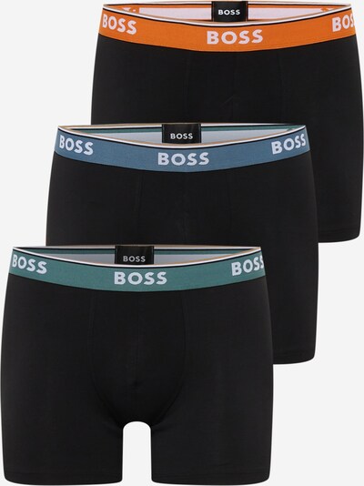 BOSS Black Boksershorts i dueblå / jade / oransje / hvit, Produktvisning