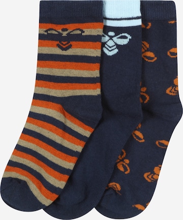 Chaussettes Hummel en bleu : devant