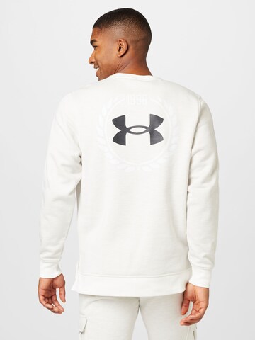 UNDER ARMOUR Sport sweatshirt 'Essential' i vit