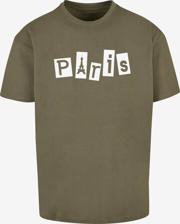 Merchcode Shirt 'Paris X' in Green: front
