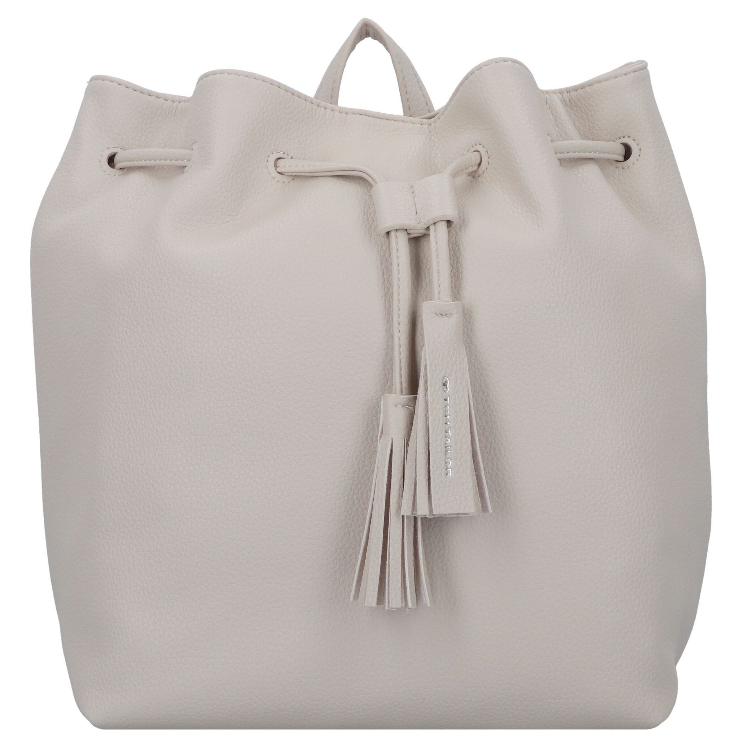 TOM TAILOR Backpack 'Camilla' in White: front