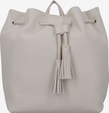 TOM TAILOR Backpack 'Camilla' in White: front