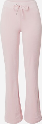 Flared Pantaloni di Gina Tricot in rosa: frontale