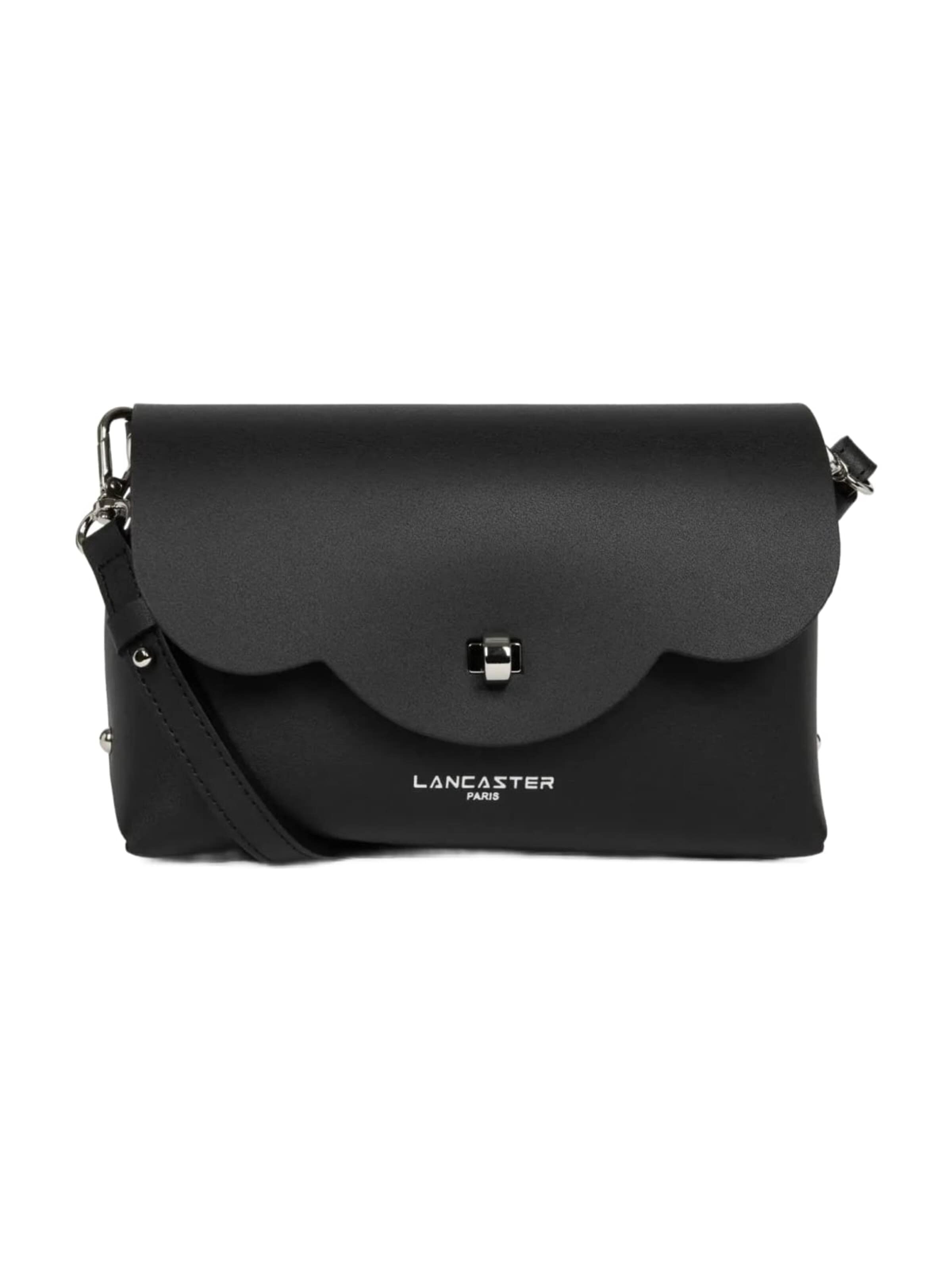 LANCASTER Paris Handtasche 'PUR & ELEMENT CITY FLORE'‌‌‌‌‌‌ in Schwarz: Vorderseite