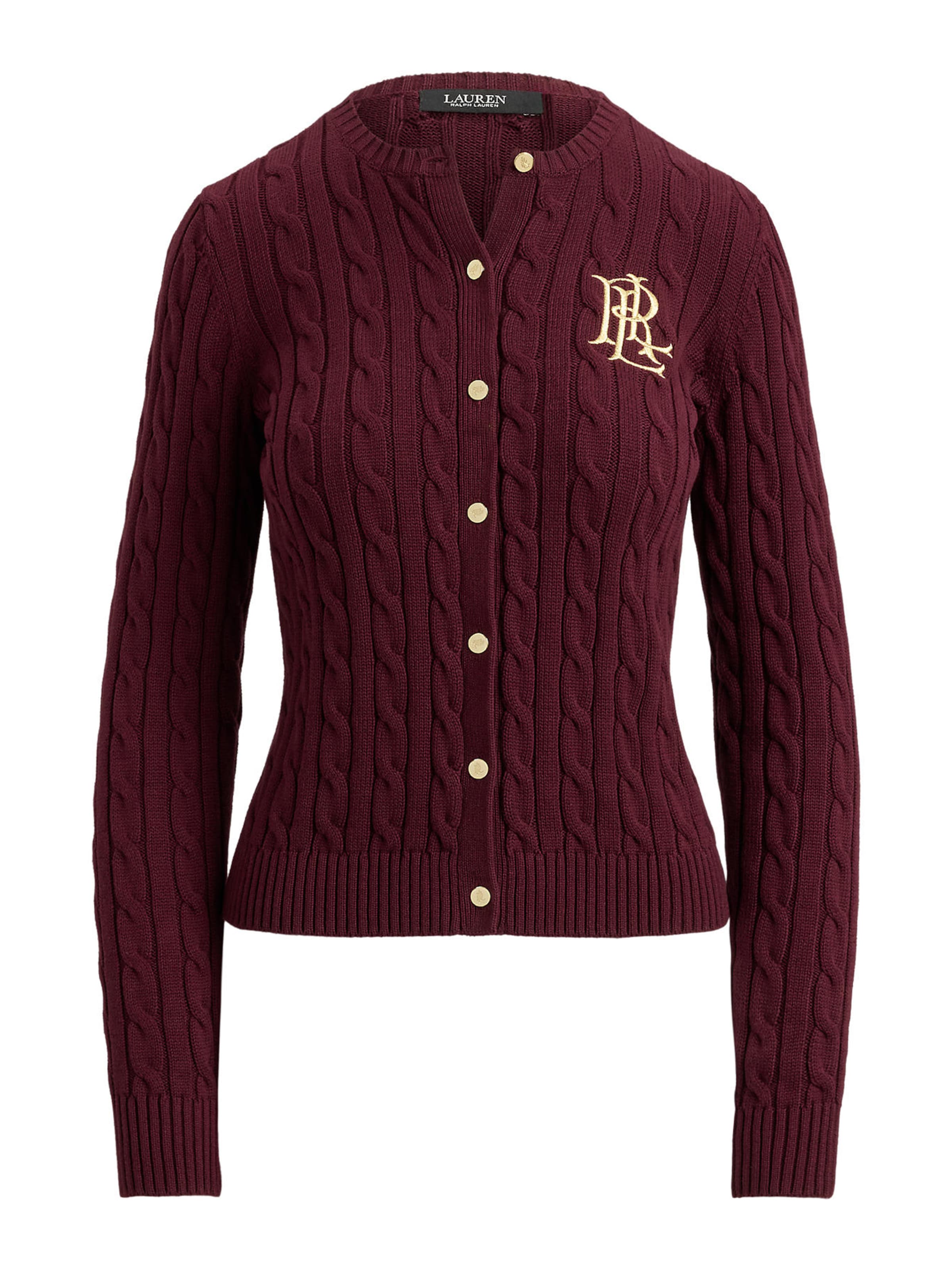 Lauren Ralph Lauren Strickjacke in Rot: Vorderseite