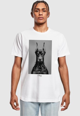 Mister Tee Shirt 'Dawg' in Wit: voorkant