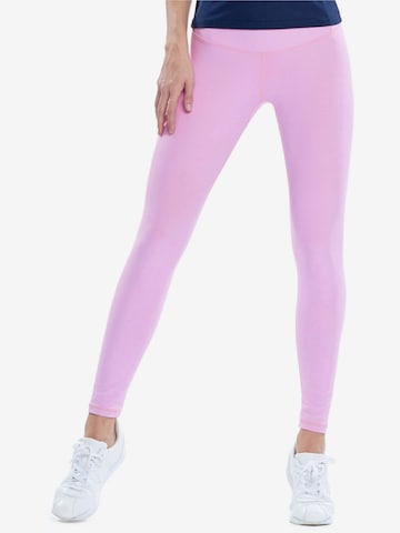 Winshape Skinny Spodnie sportowe 'HWL117C' w kolorze różowy: przód