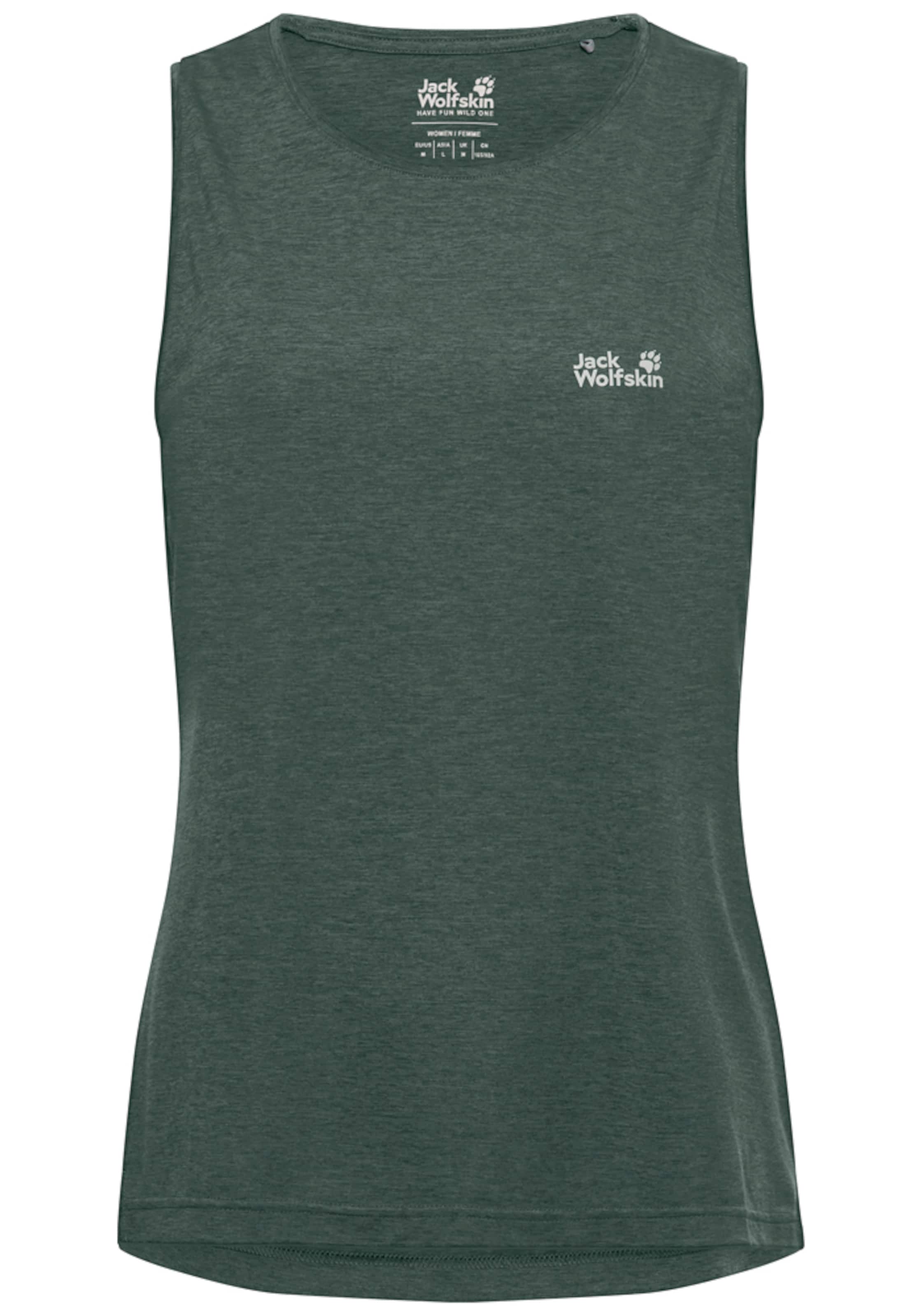 JACK WOLFSKIN Sports Top in Green: front