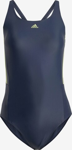 ADIDAS SPORTSWEAR Bustier Sportbadeanzug in Blau: predná strana