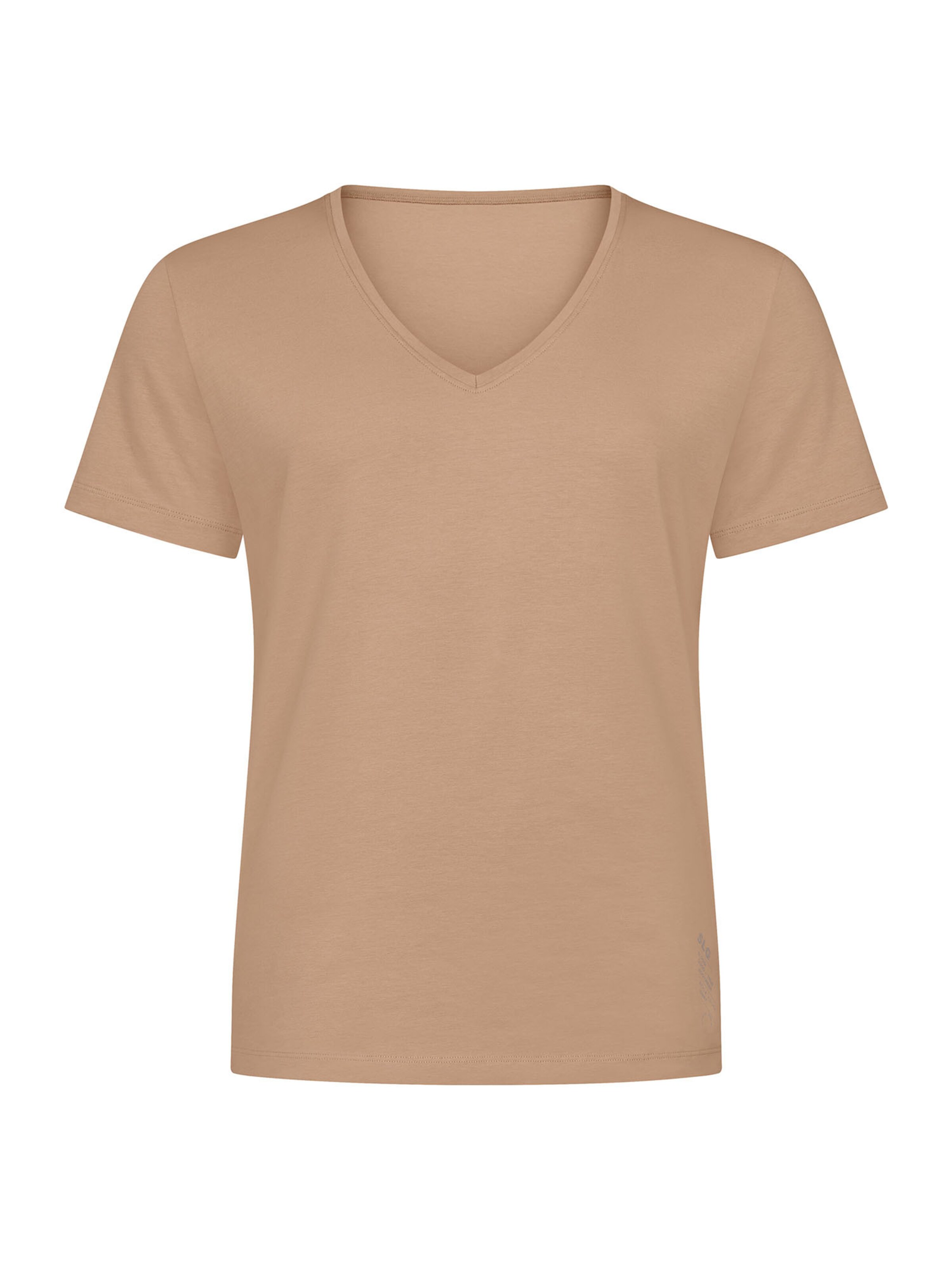 SLOGGI V-Shirt ' SLG Base ' in Beige: Vorderseite