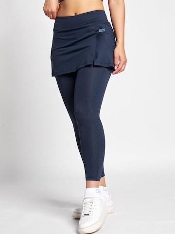 SPORTKIND Sportrock '2-in-1 Rock mit langer Leggings / Skapri'‌‌‌‌‌‌‌‌‌‌ in Blau: Vorderseite