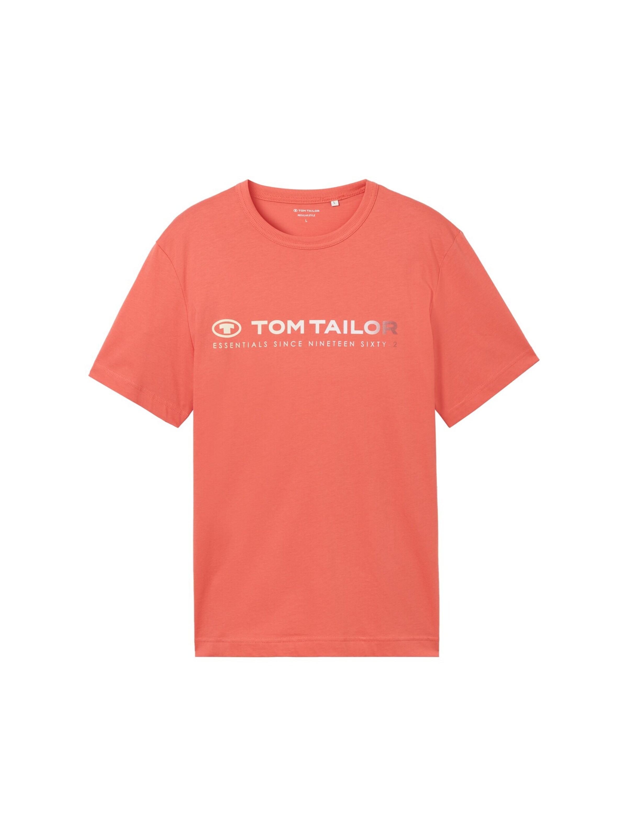 T-Shirt TOM TAILOR en rouge : devant