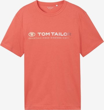 T-Shirt TOM TAILOR en rouge : devant
