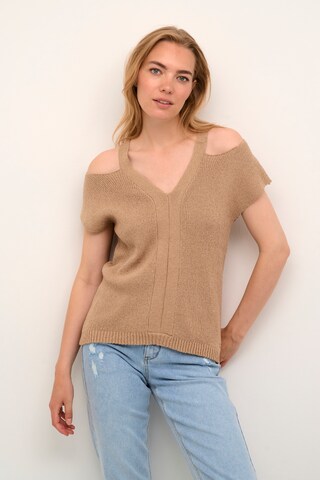 Cream Sweater 'Hami' in Beige: front