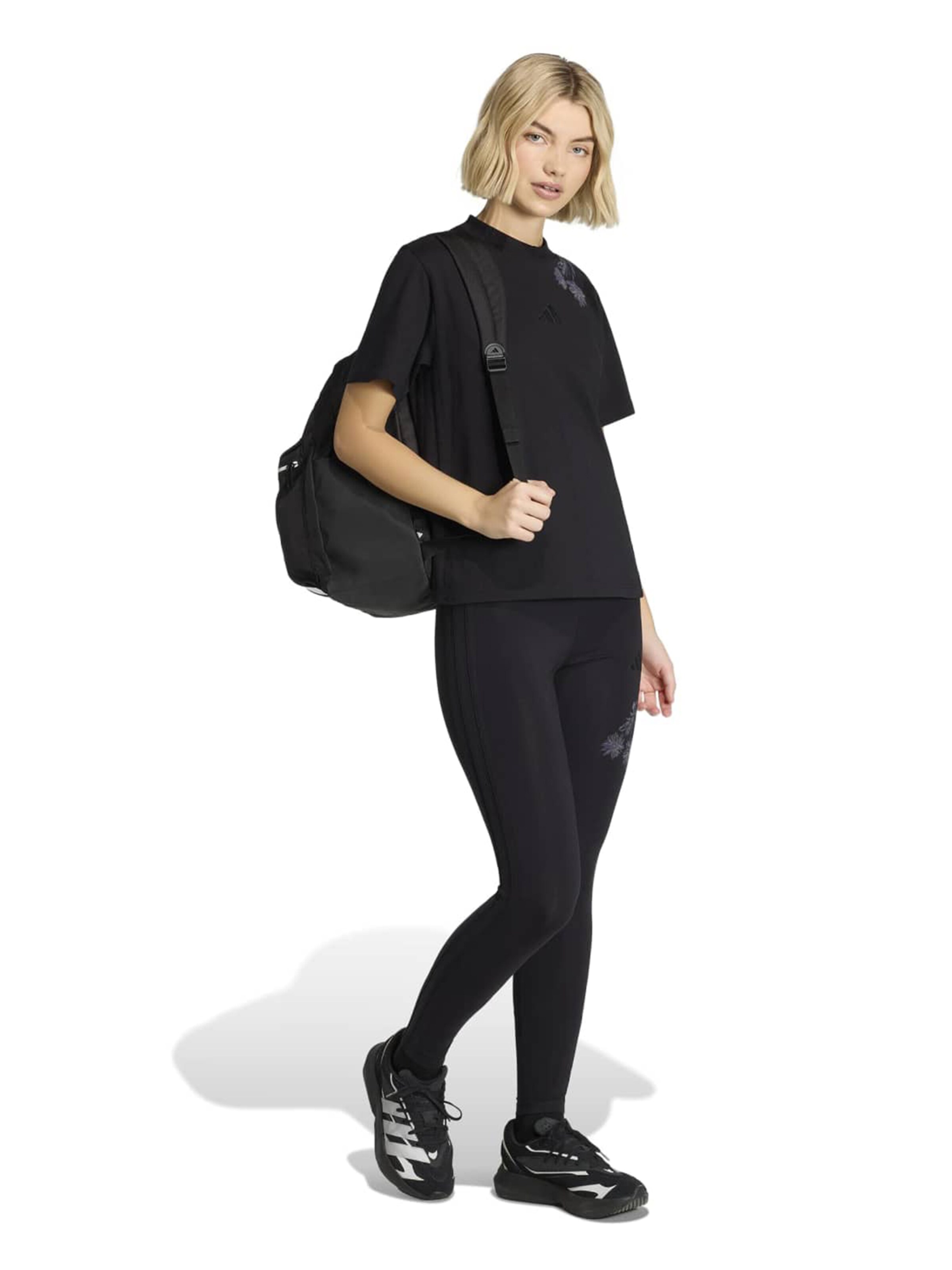 ADIDAS SPORTSWEAR Skinny Fit Спортен панталон в черно