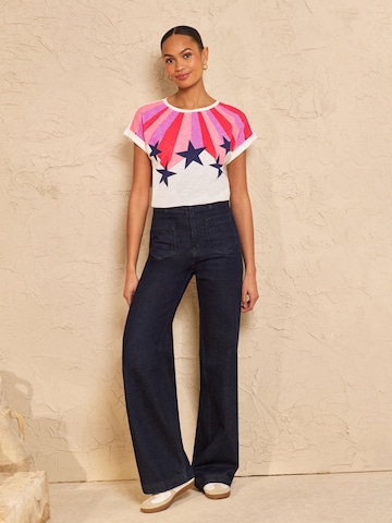 T-shirt love & roses en beige