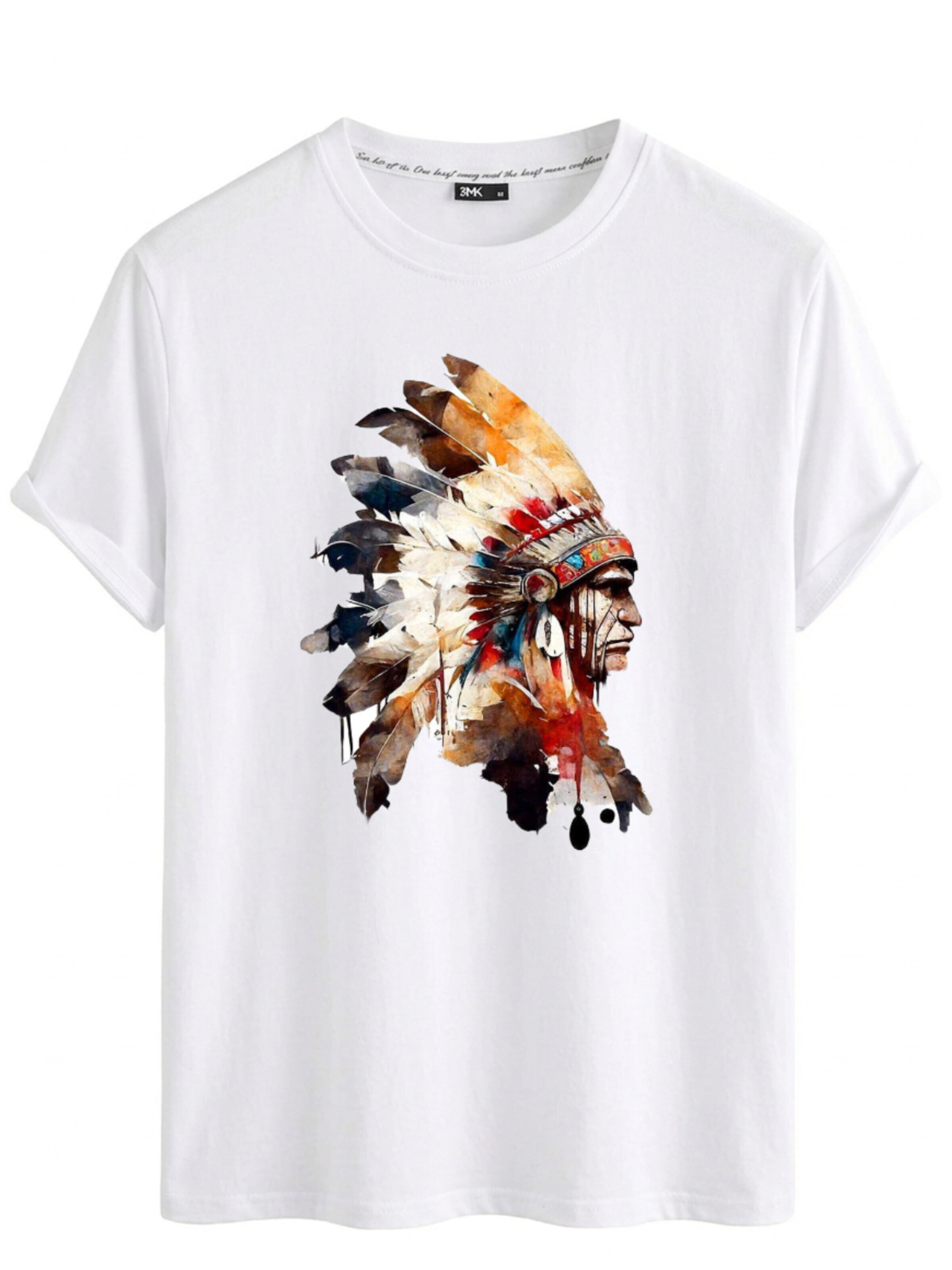 RMK Shirt '“Häuptling Indigene  ”' in White: front