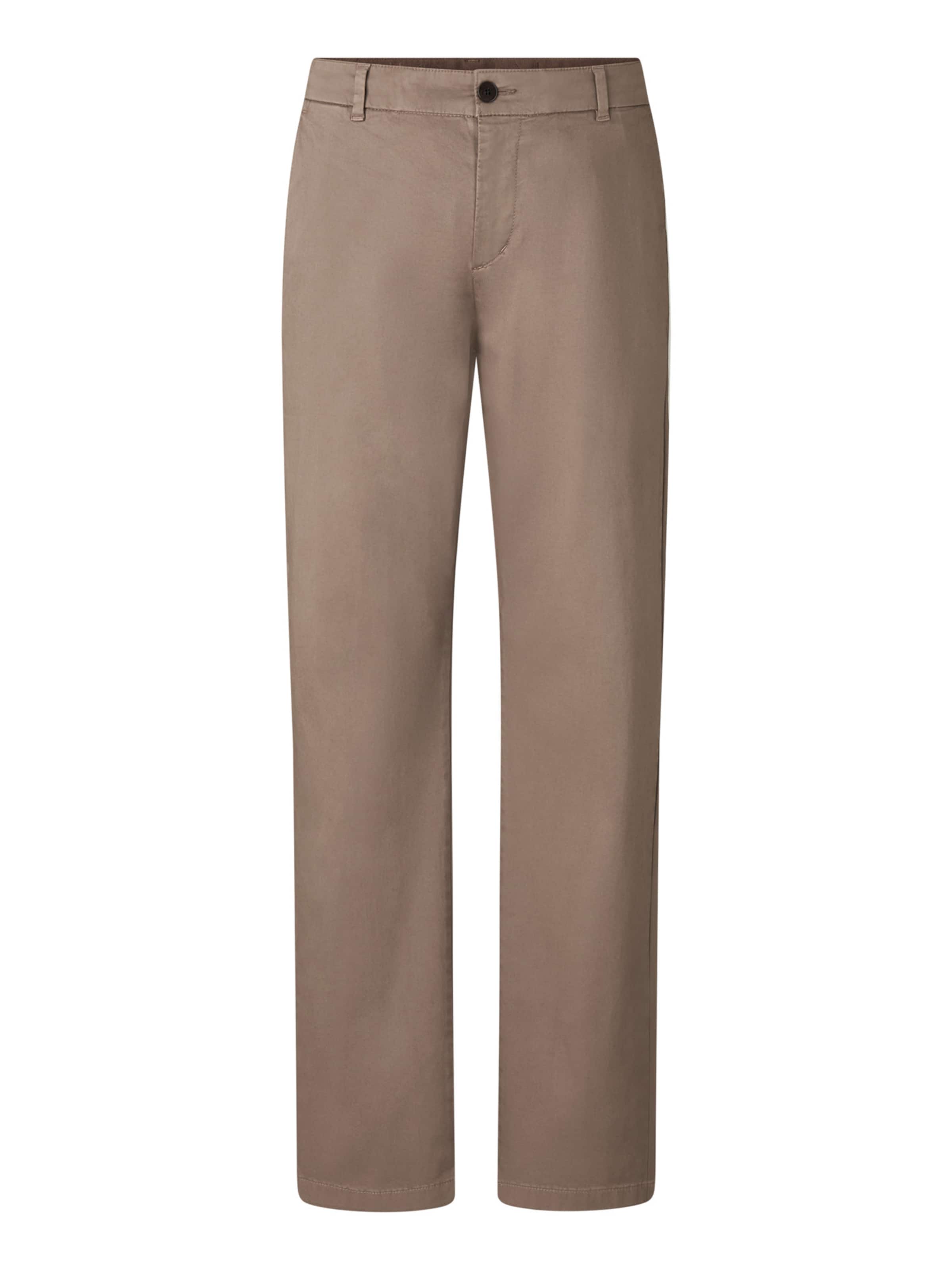 BOGNER Regular Chinohose 'Riley' in Braun: Vorderseite