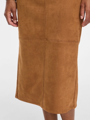 VILA Skirt in Brown