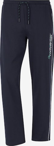 Jan Vanderstorm Loose fit Pants ' Kalevi ' in Blue: front