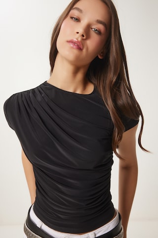 Bluză de la Happiness İstanbul pe negru