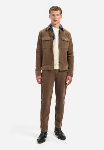 Regular Pantalon No Excess en marron