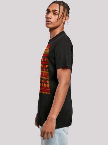 T-Shirt 'Guns And Roses Christmas' F4NT4STIC en noir