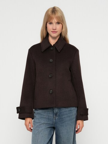 Abercrombie & Fitch Prehodna jakna | rjava barva: sprednja stran