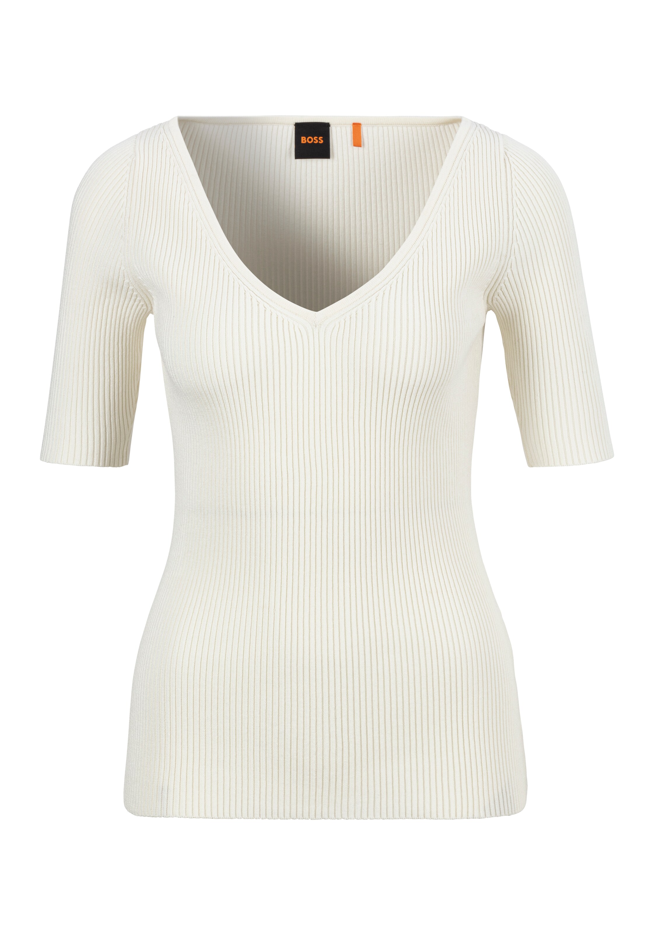 BOSS Pullover in Weiß: Vorderseite