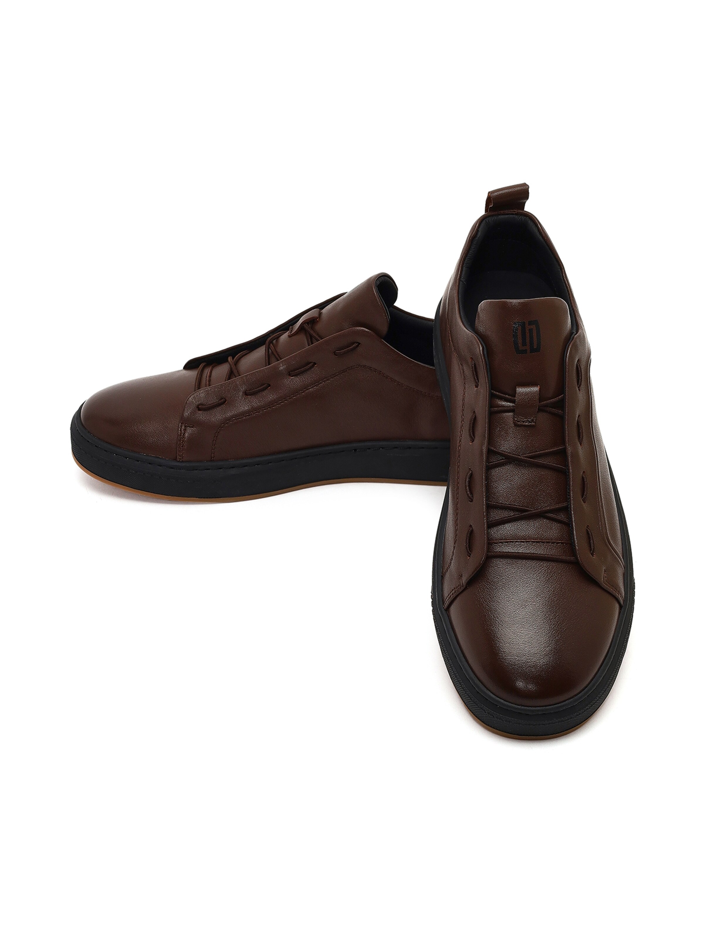 Derimod - Sapatilhas slip-on em castanho