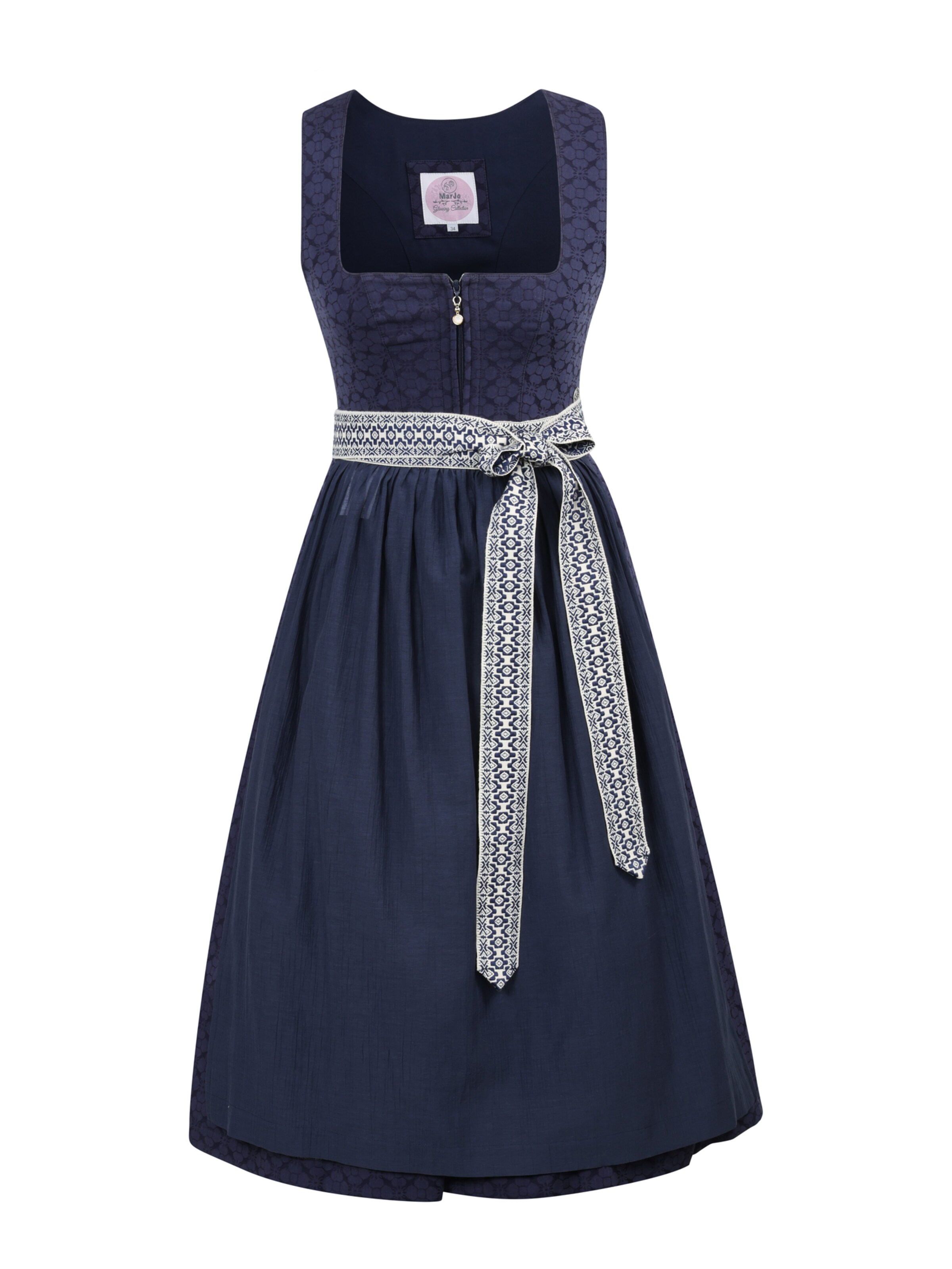 Rochițe tiroleze 'GL-12-Landl' de la MARJO pe albastru: față