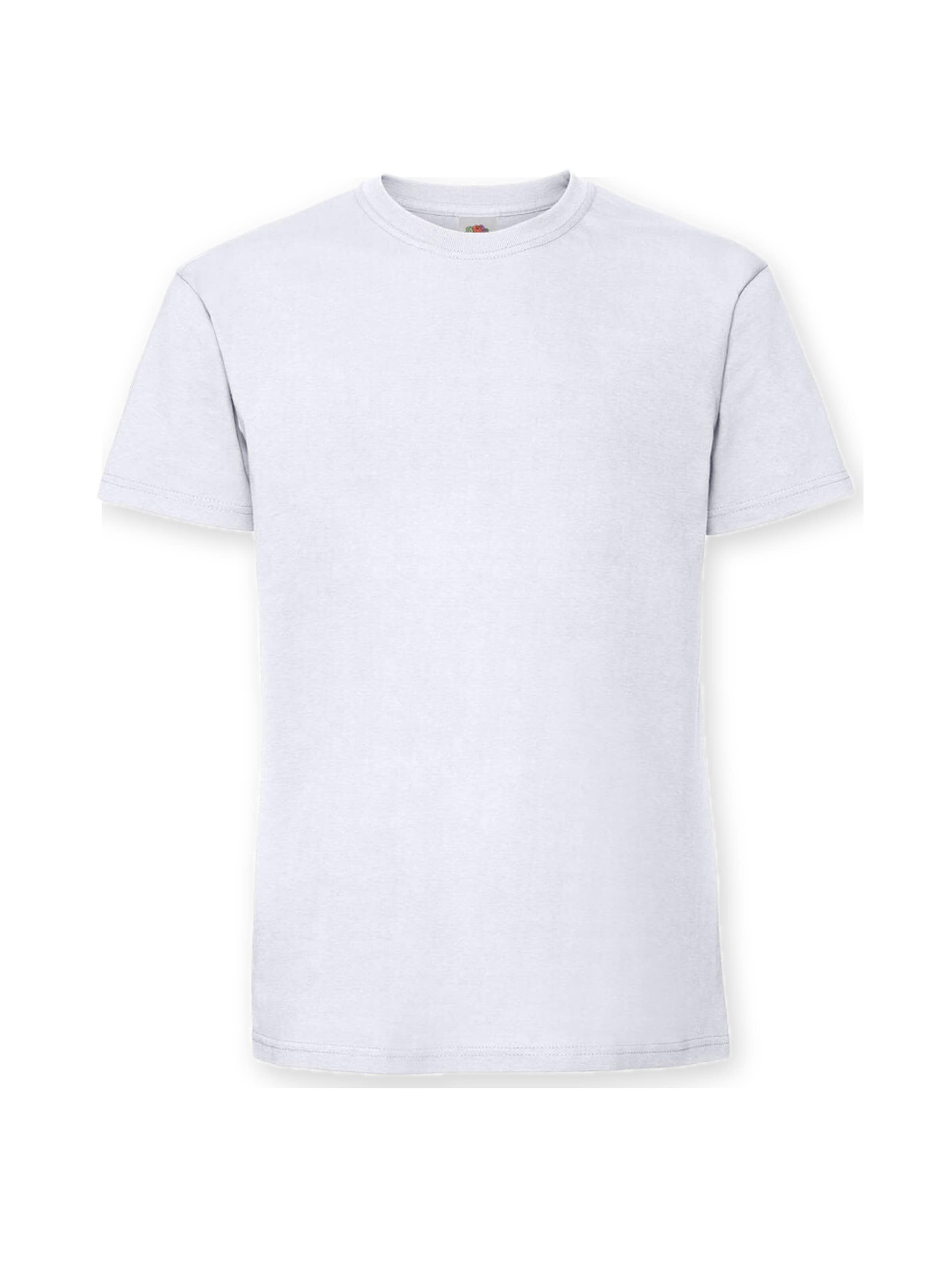 FRUIT OF THE LOOM Bluser & t-shirts 'Premium T-shirt' i hvid: forside