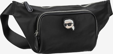 Karl LagerfeldPojasna torbica 'Ikonik 2.0' - crna boja: prednji dio
