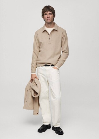MANGO MAN Sweatshirt 'Alludiap' in Gelb